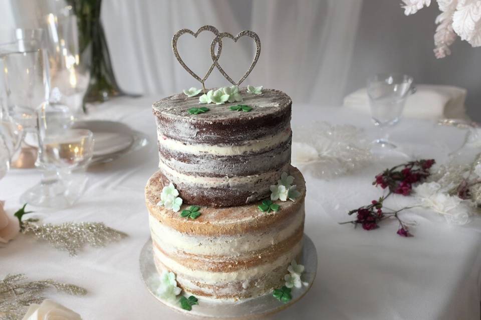 Semi-Naked Wedding Cake