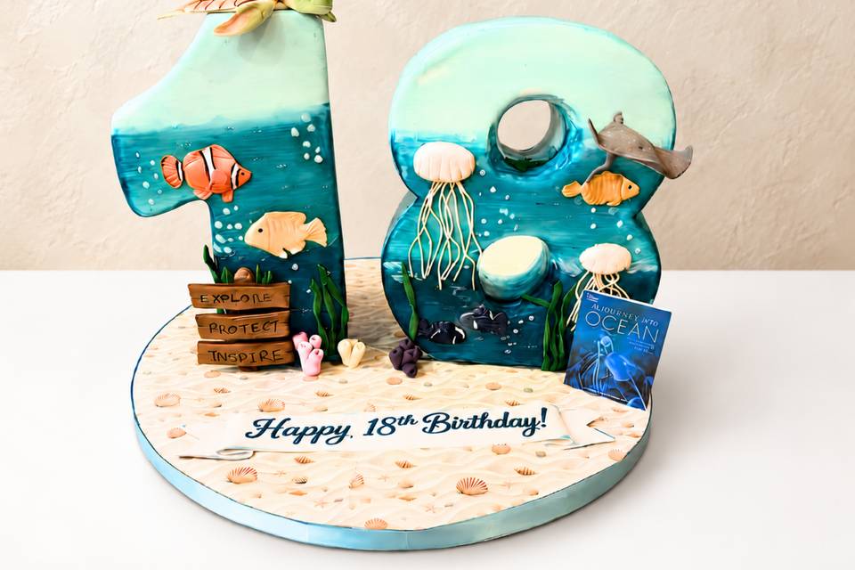 Standing Number Cake