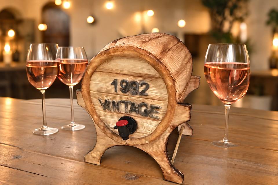 Pouring Barrel Cake