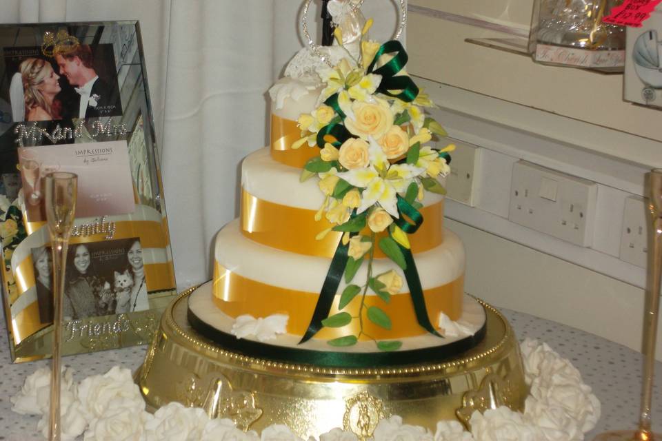 Sample wedding cake