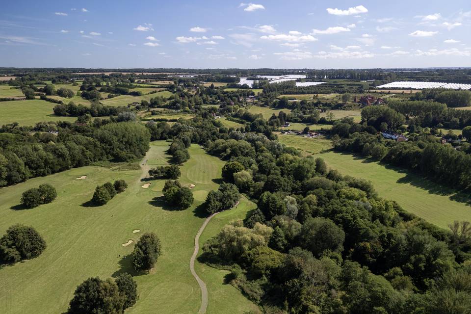 Golf course and countryside