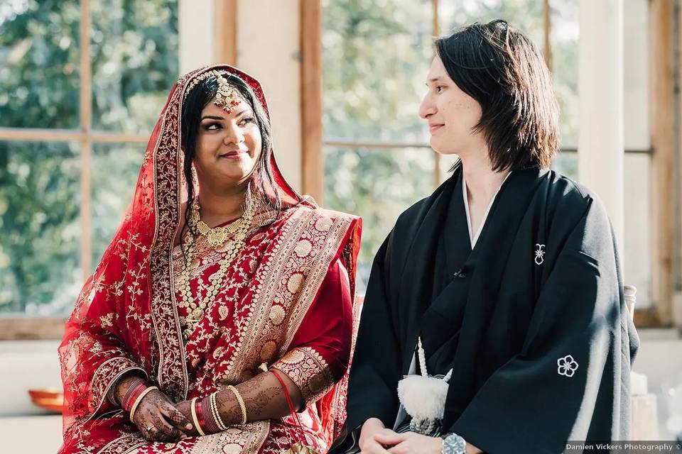 Indian and Japanese wedding