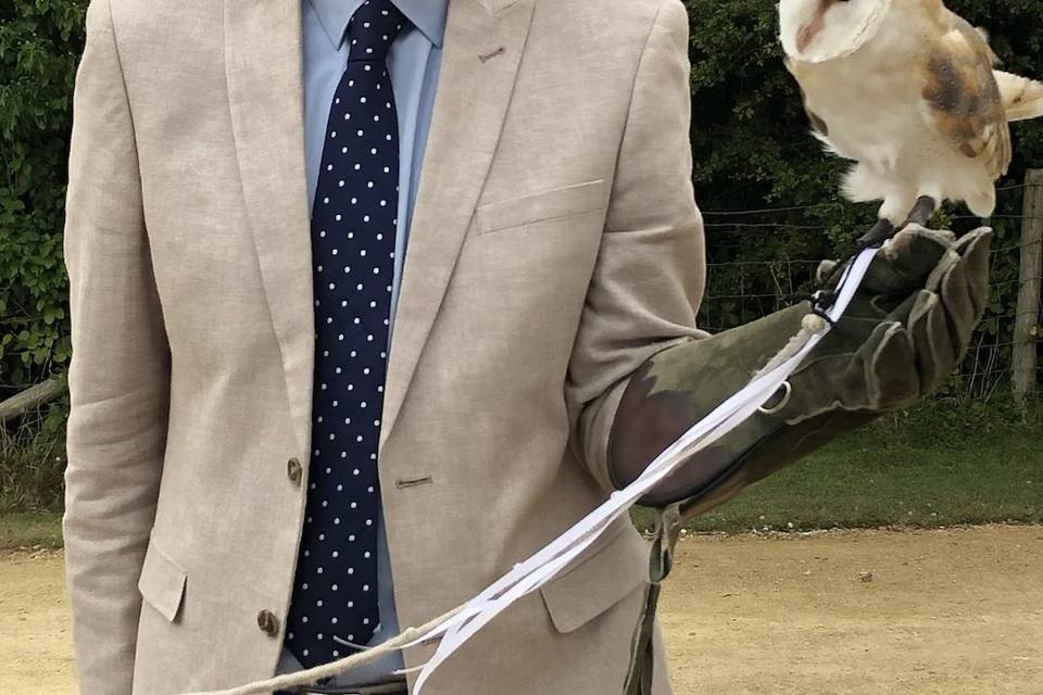 Owl ring bearer!