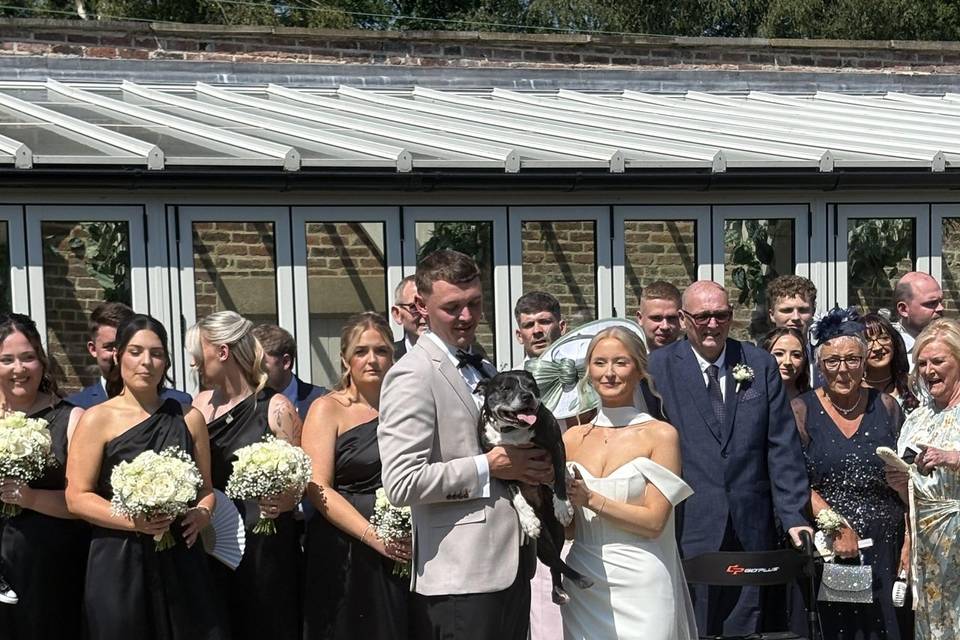 Tilly at the wedding