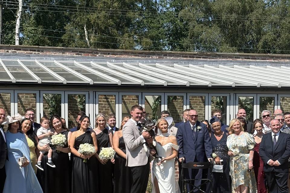 Tilly at the wedding