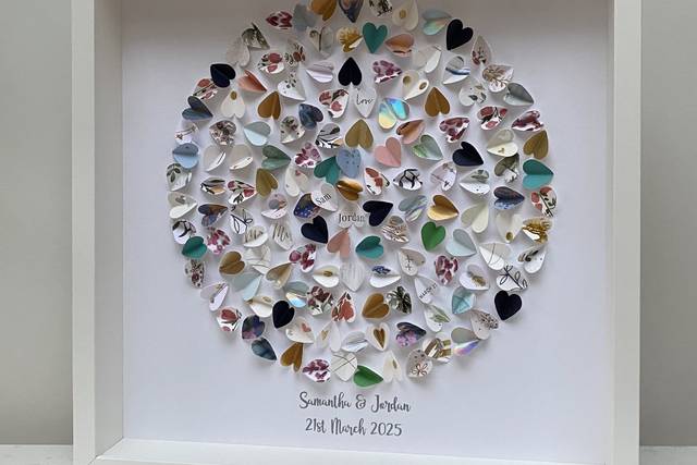 Wedding Card circle Collage