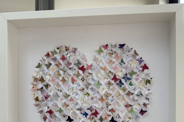 Wedding Card Butterfly Collage