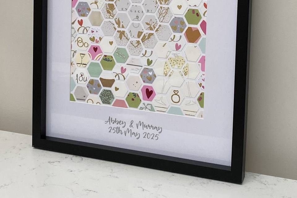Engagement Card Collage