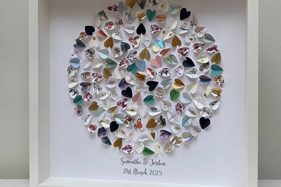 Wedding Card circle Collage