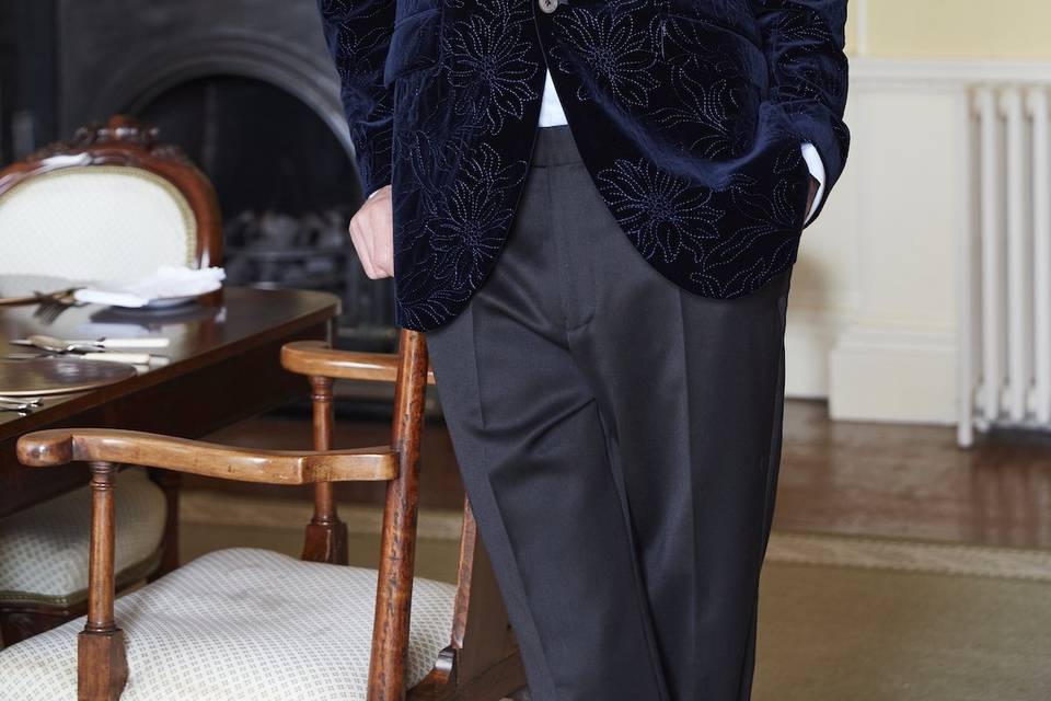 Navy Velvet Dinner Jacket