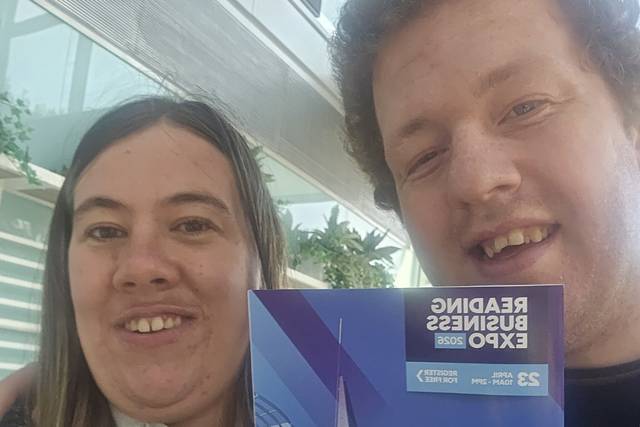 me and my fiance at expo today