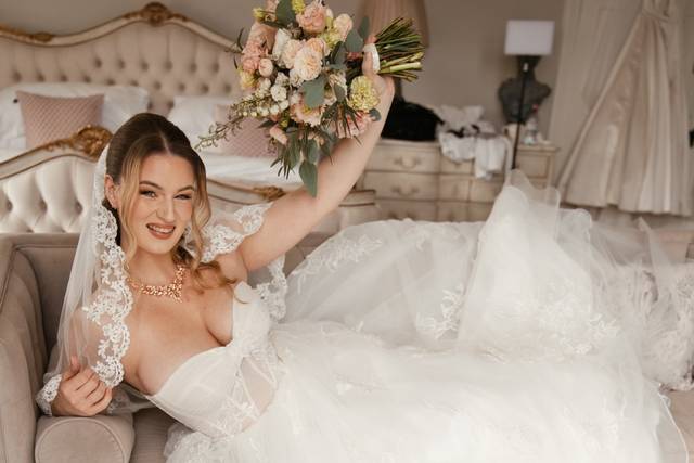 In her bride era.