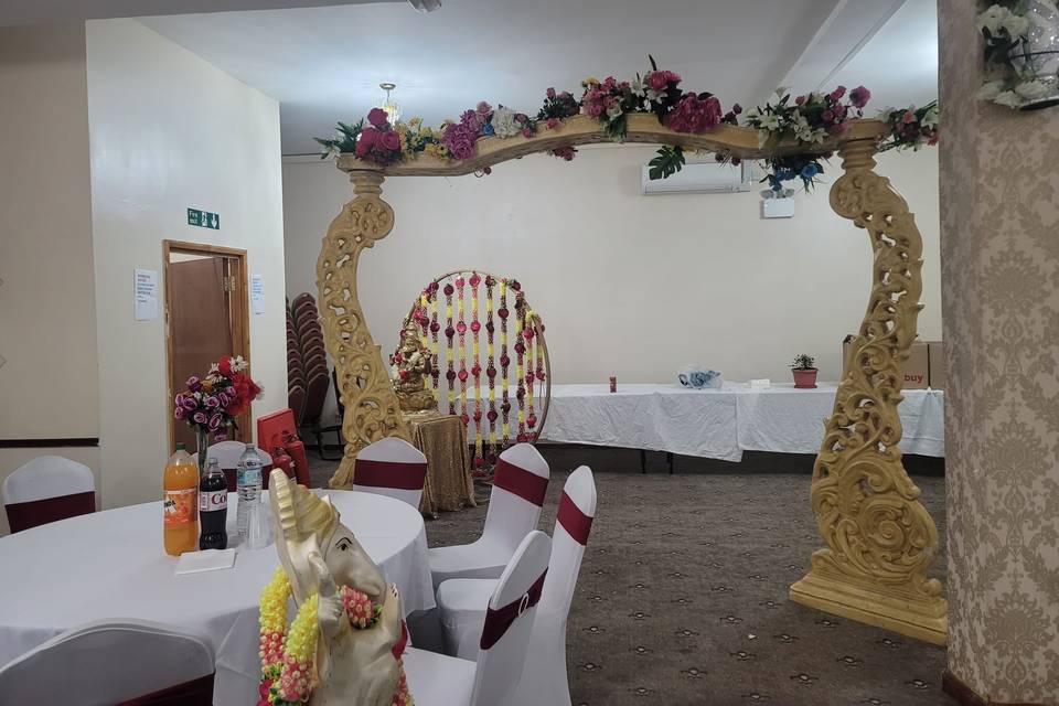 Inside main hall
