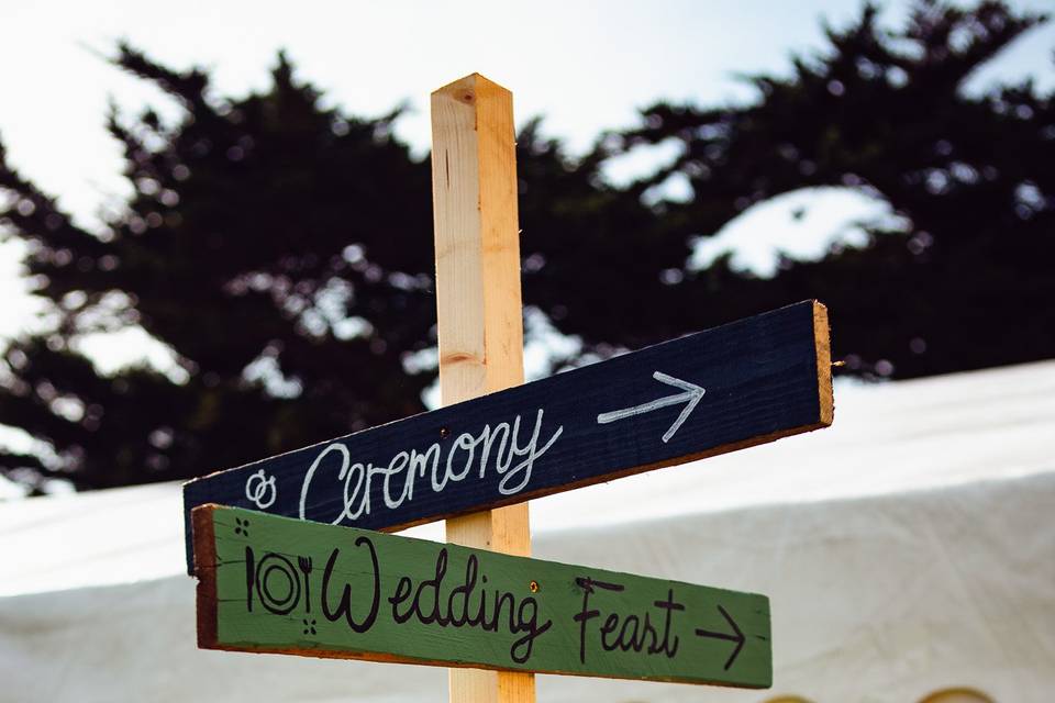 Wedding sign