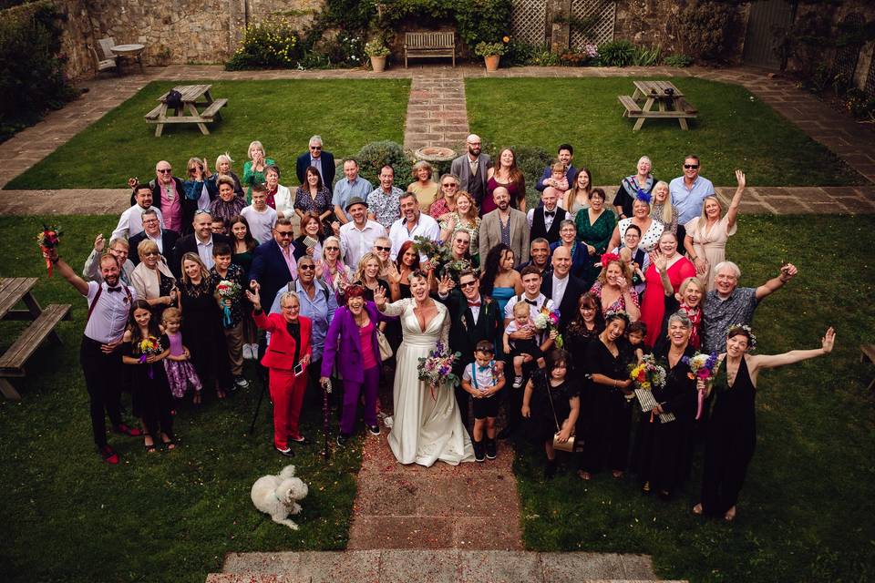 Group photo - Walled garden