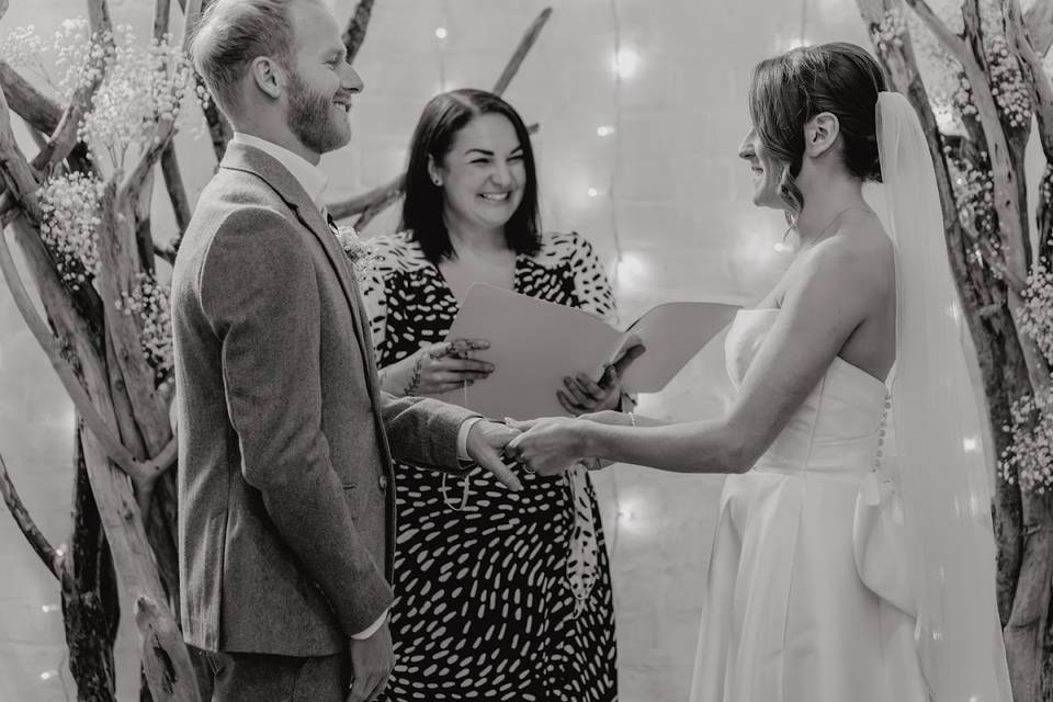 Unique, personalised ceremony