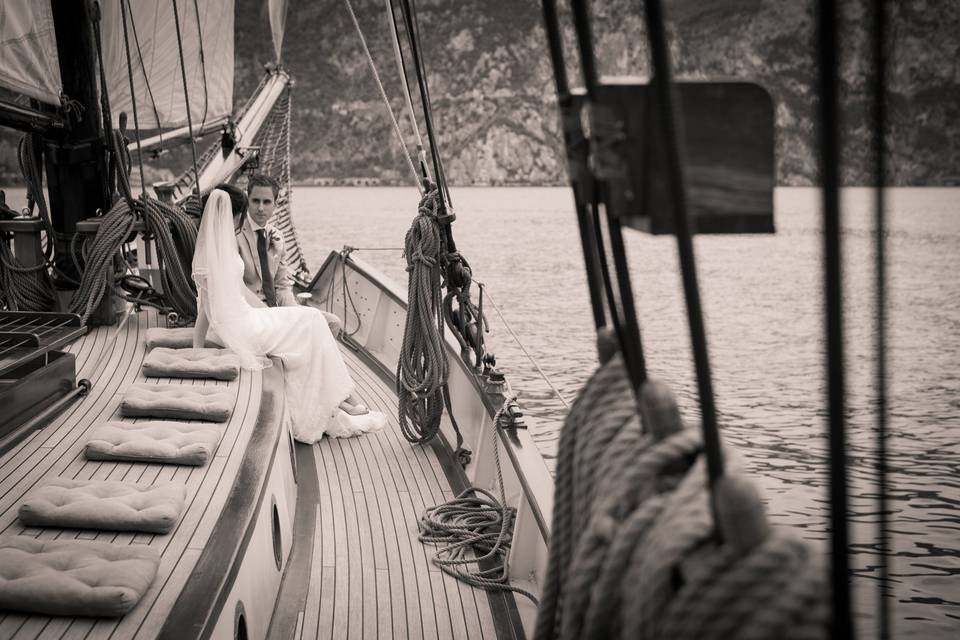 Cruise on sailing ship