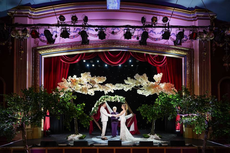 Ceremony on stage
