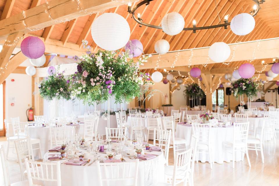 Manor Barn Ceremony Set up