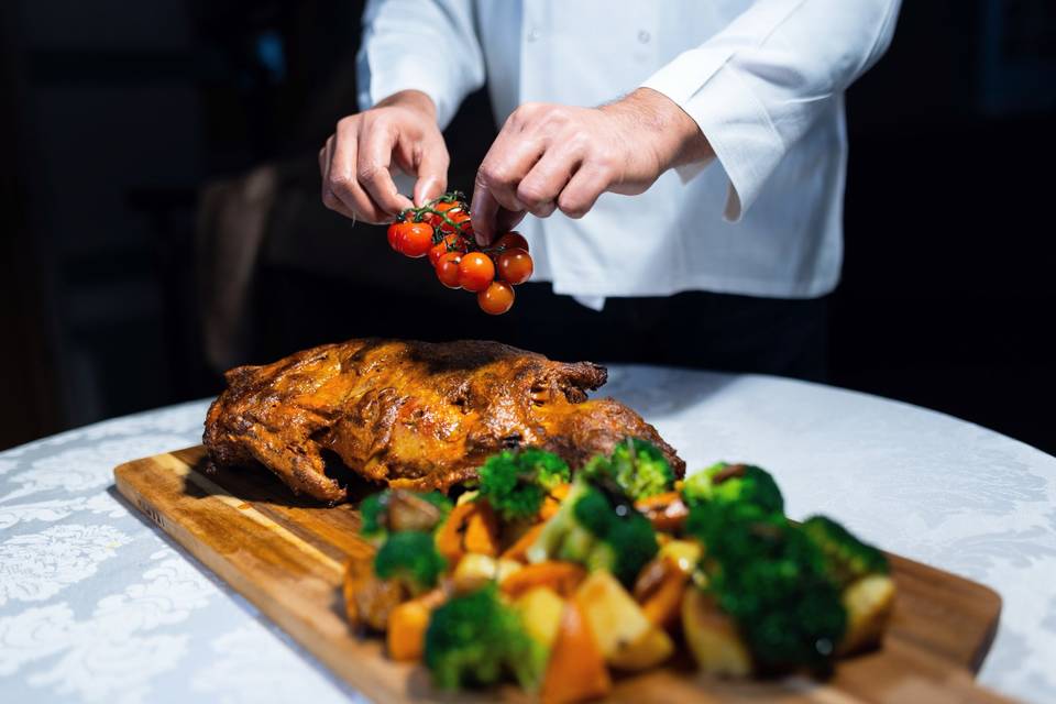 Leg Of Lamb with Roast Veg