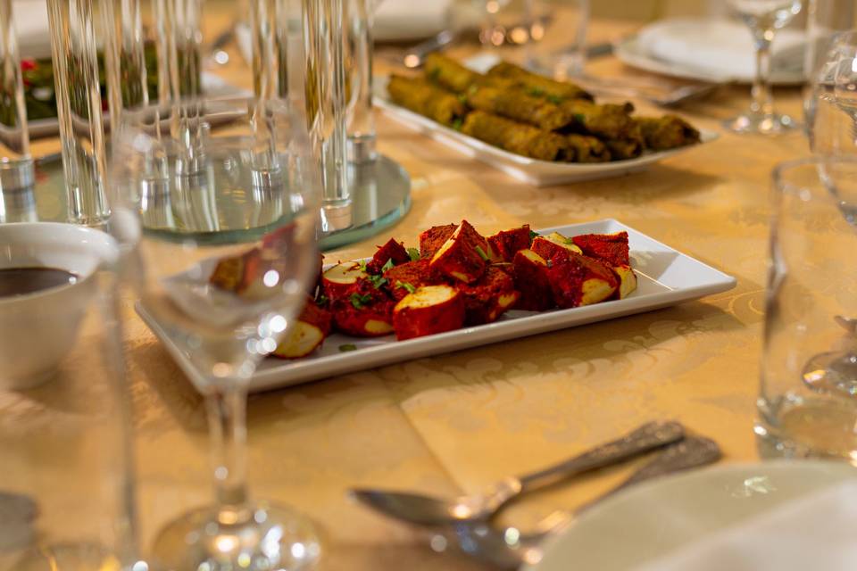 Chicken Tikka Table Setup