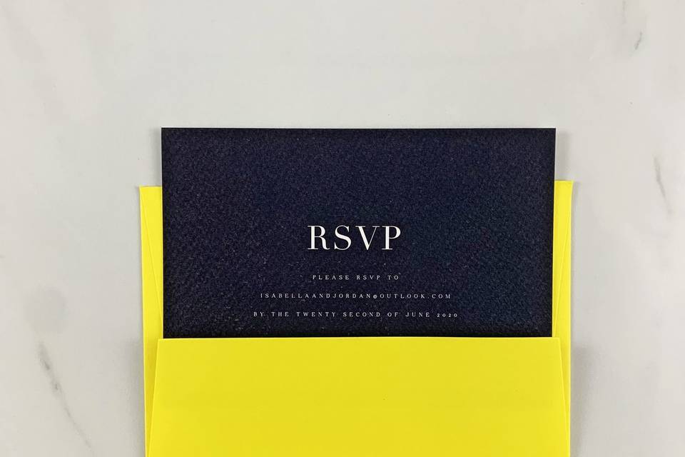 Pop RSVP card