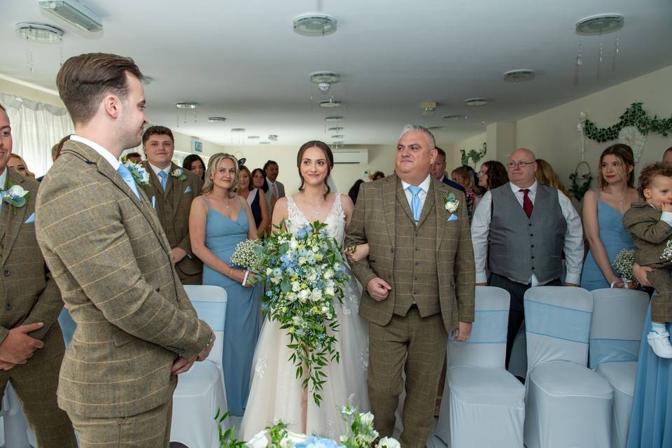 Here comes the bride