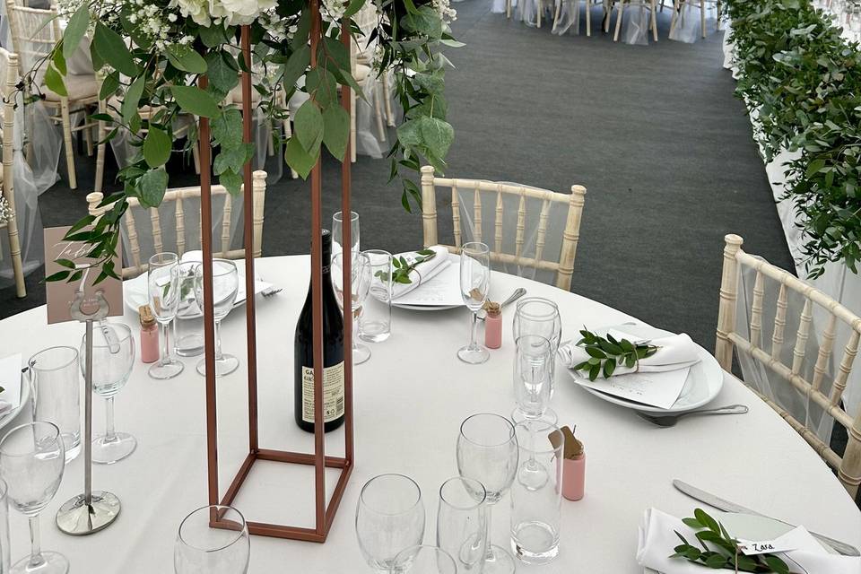 Hydrangea tables