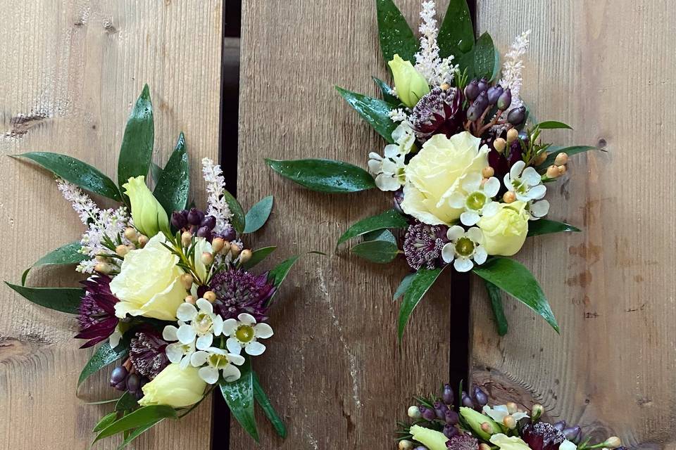 Combs and corsages