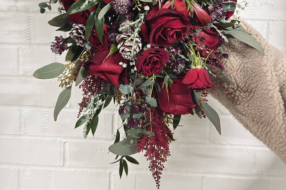 Christmas shower bouquet