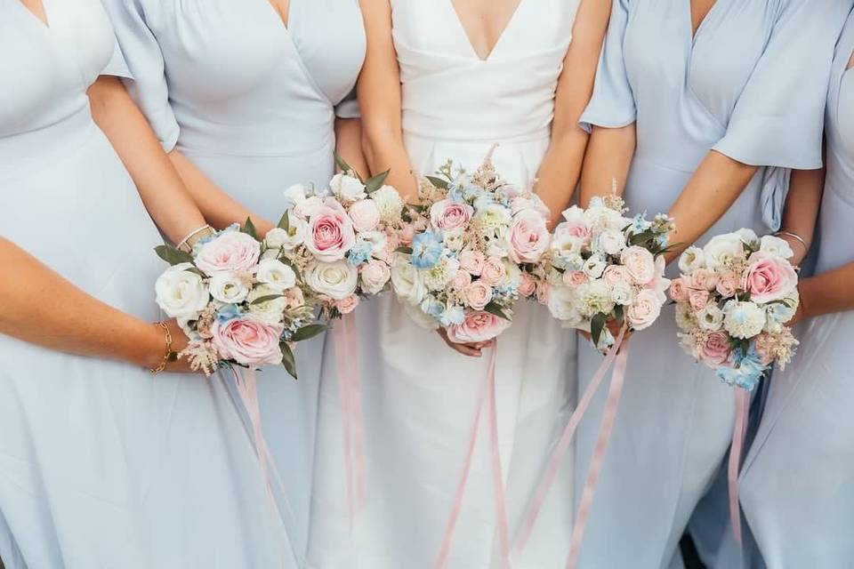 Pastel bouquets