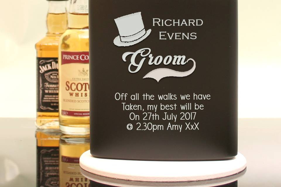 Personalised groom tankard