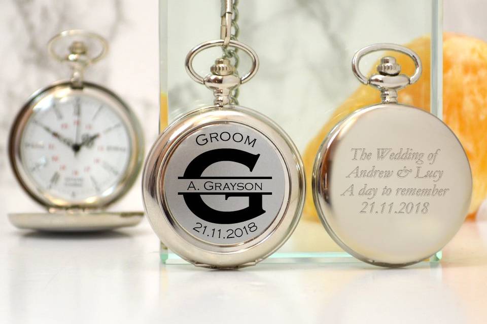 Personalised watch for groom