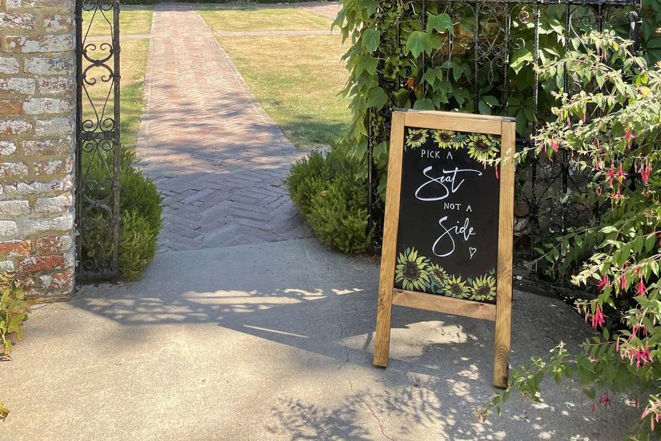 Outdoor Ceremony entrance