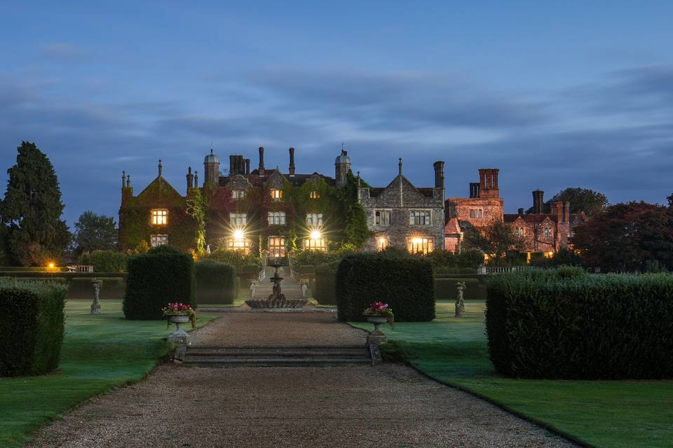 Eastwell Manor at dusk