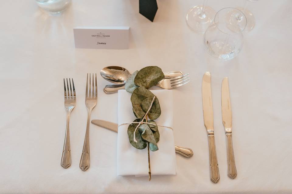 Real wedding -- place setting