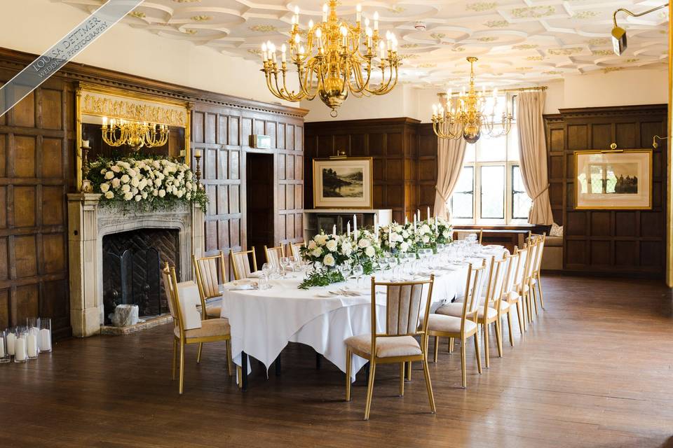 Rose garden room long table