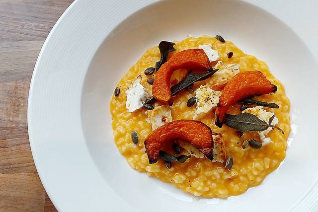 Butternut squash risotto