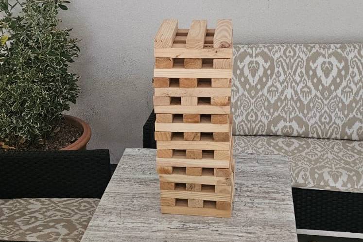 Wedding Garden Games Jenga