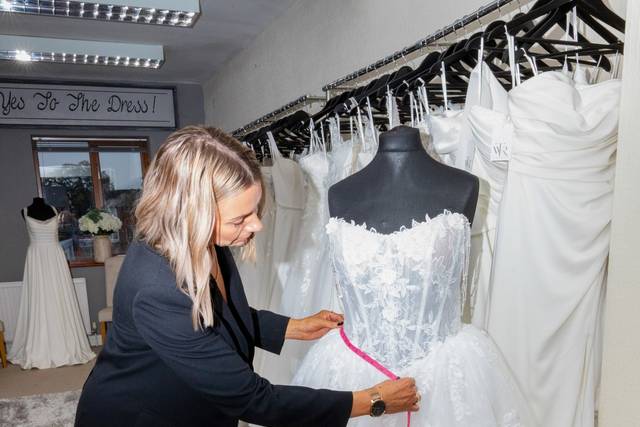 Bridal Dress Measuring Session