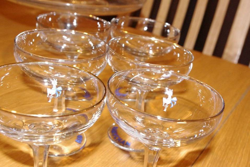 Babycham Glassware Hire