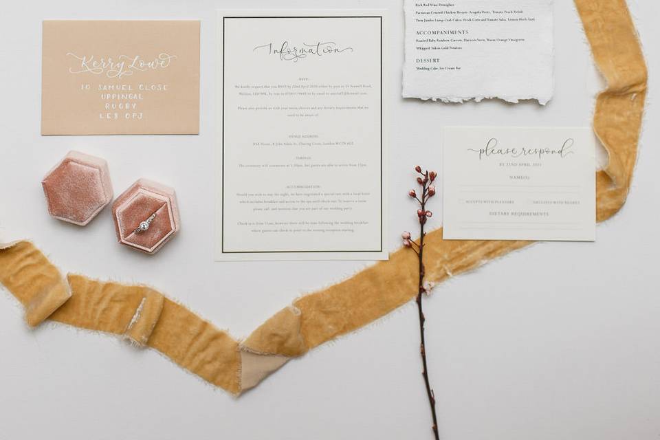 Wedding stationery