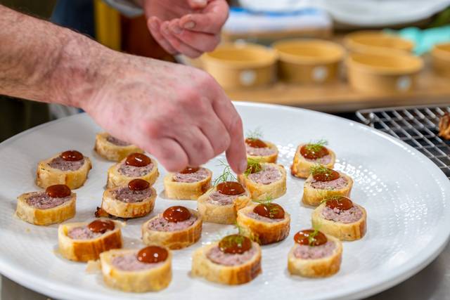 Assorted canapé platter