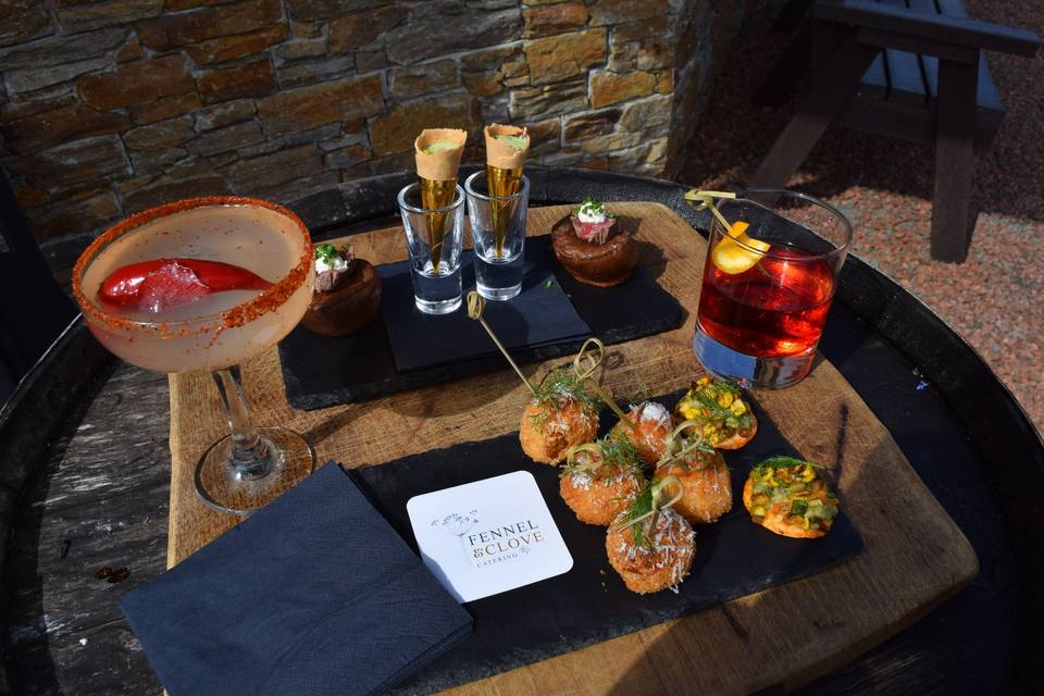 Bride & Groom canapés