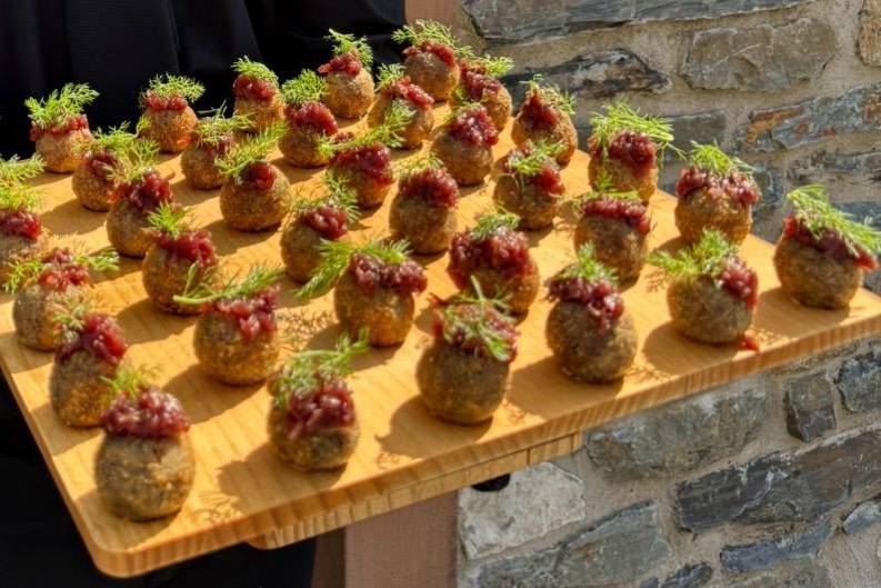 Vegetarian haggis Bon Bon