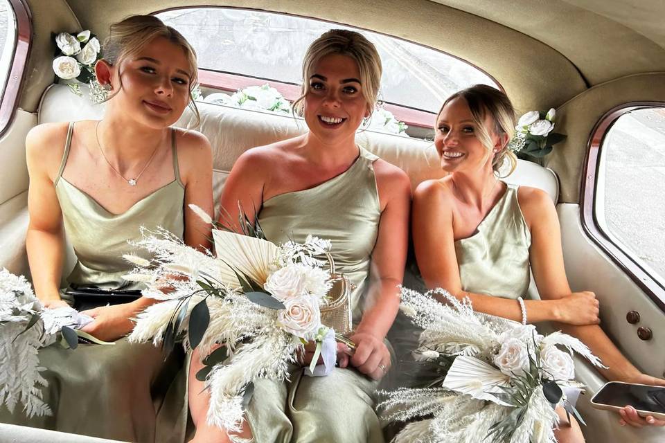 Bridesmaid forest green