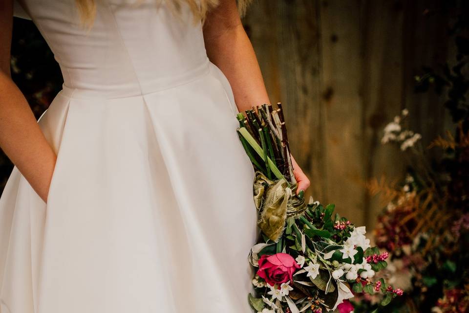 Winter bridal bouquet