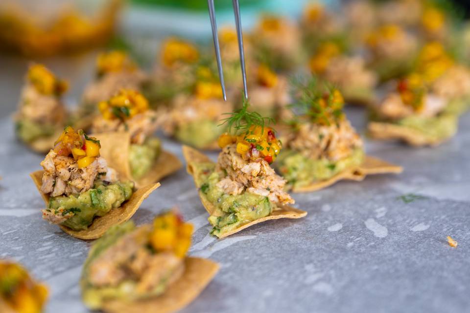 Gourmet appetizer tray