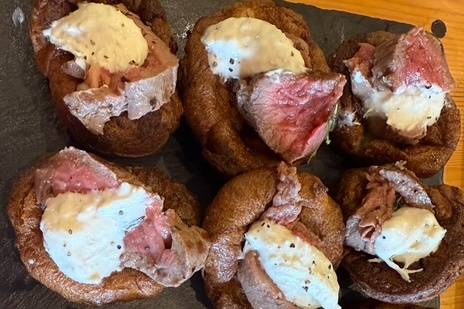 Yorkies roast beef horseradish