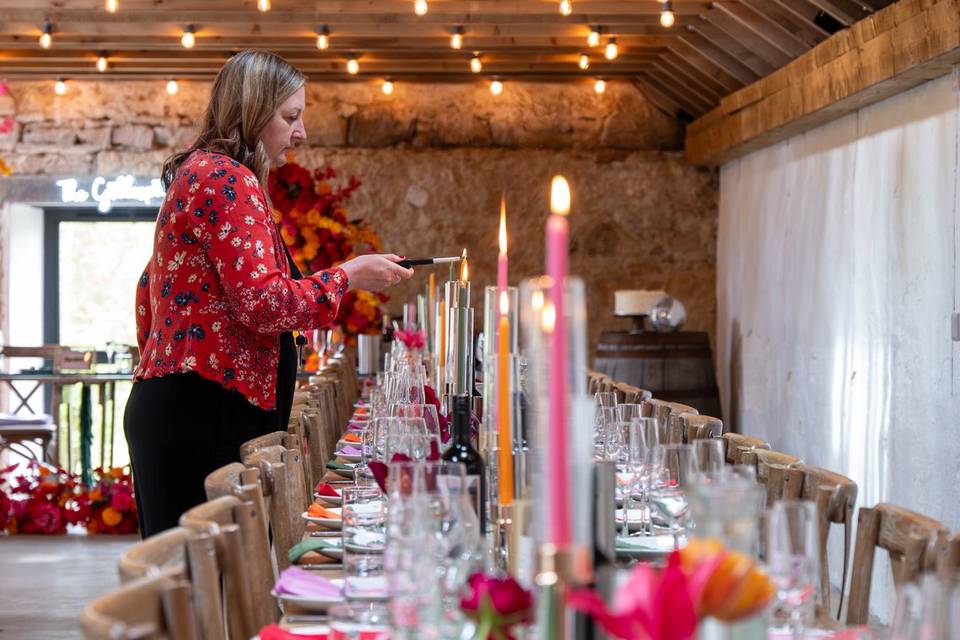 Rustic banquet hall